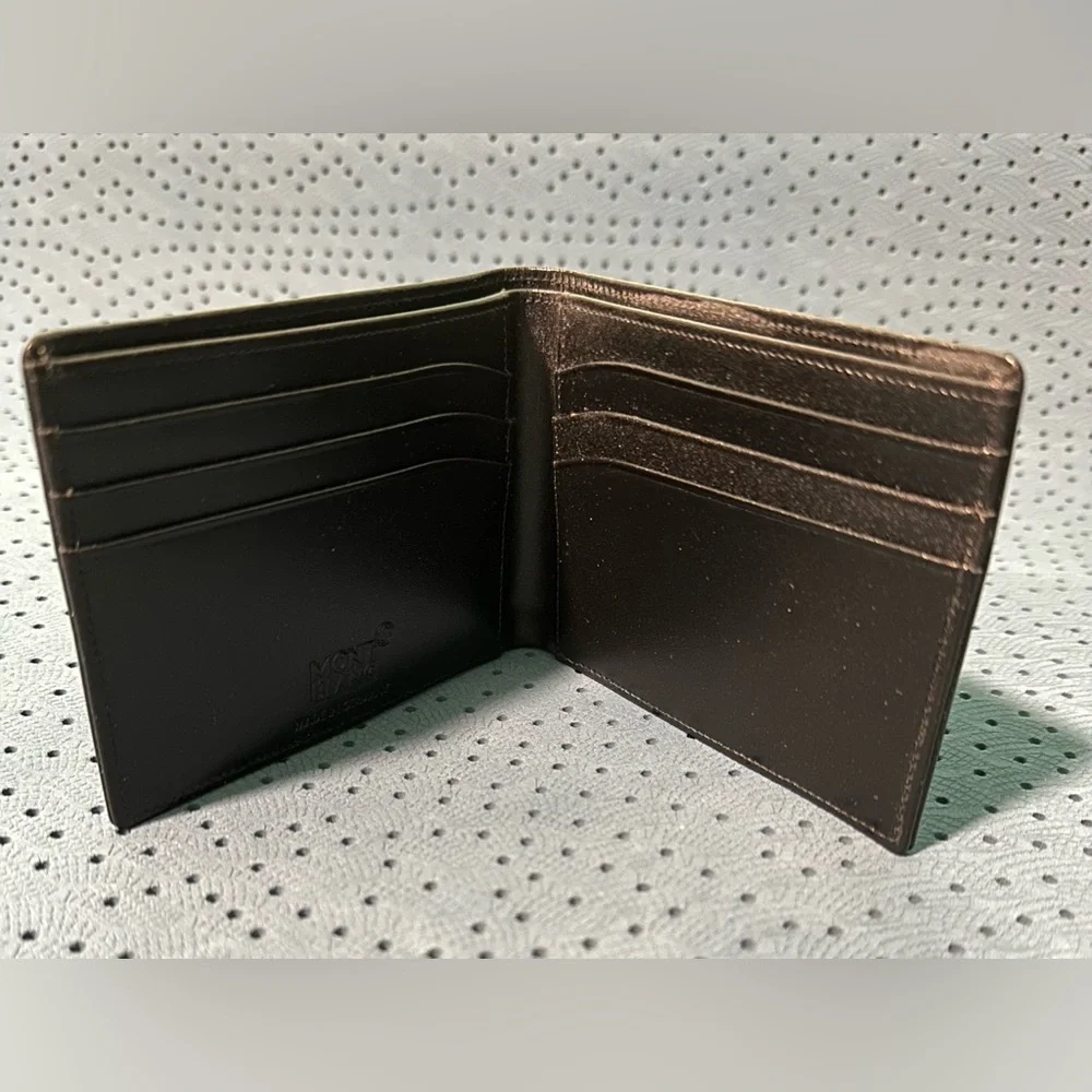 New Mont Blanc Beautiful men’s  Leather Wallet - Picture 2 of 6